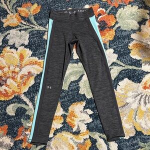 Under Armour Charcoal and Aqua Leggings